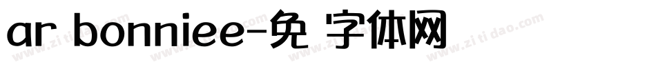 ar bonniee字体转换